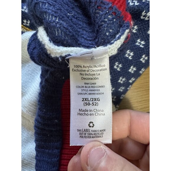 Holiday‎ Time Ugly Christmas Sweater Wolf Knit Holiday Party Office Fantasy 2x - Picture 4 of 10